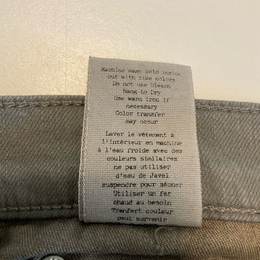 Rag & Bone Jeans, Grey, Mid Rise, Skinny, 5-Pocket, With Stretch, Size 26 - Picture 8 of 16